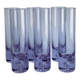Ensemble de 6 verres Alexandrit conçus par Sergio Asti pour Arnolfo di Cambio,