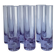 Set of 6 Alexandrit glasses designed by Sergio Asti for Arnolfo di Cambio,