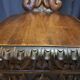 Pair of 19th century walnut stepladder chairs