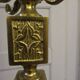 Standing coat rack in italian marble and vintage bronze from the 1960s