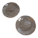Hermès pair of glass plates with a dolphin pattern.