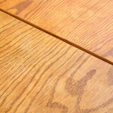Teak and oak dining table by Jpoul m. Volther for Fdb