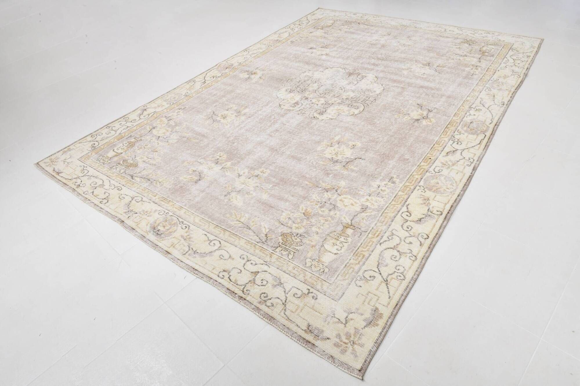 8x11 Turkish Sand Beige & Cream Persian Rug, Rugs For Bedroom Carpet