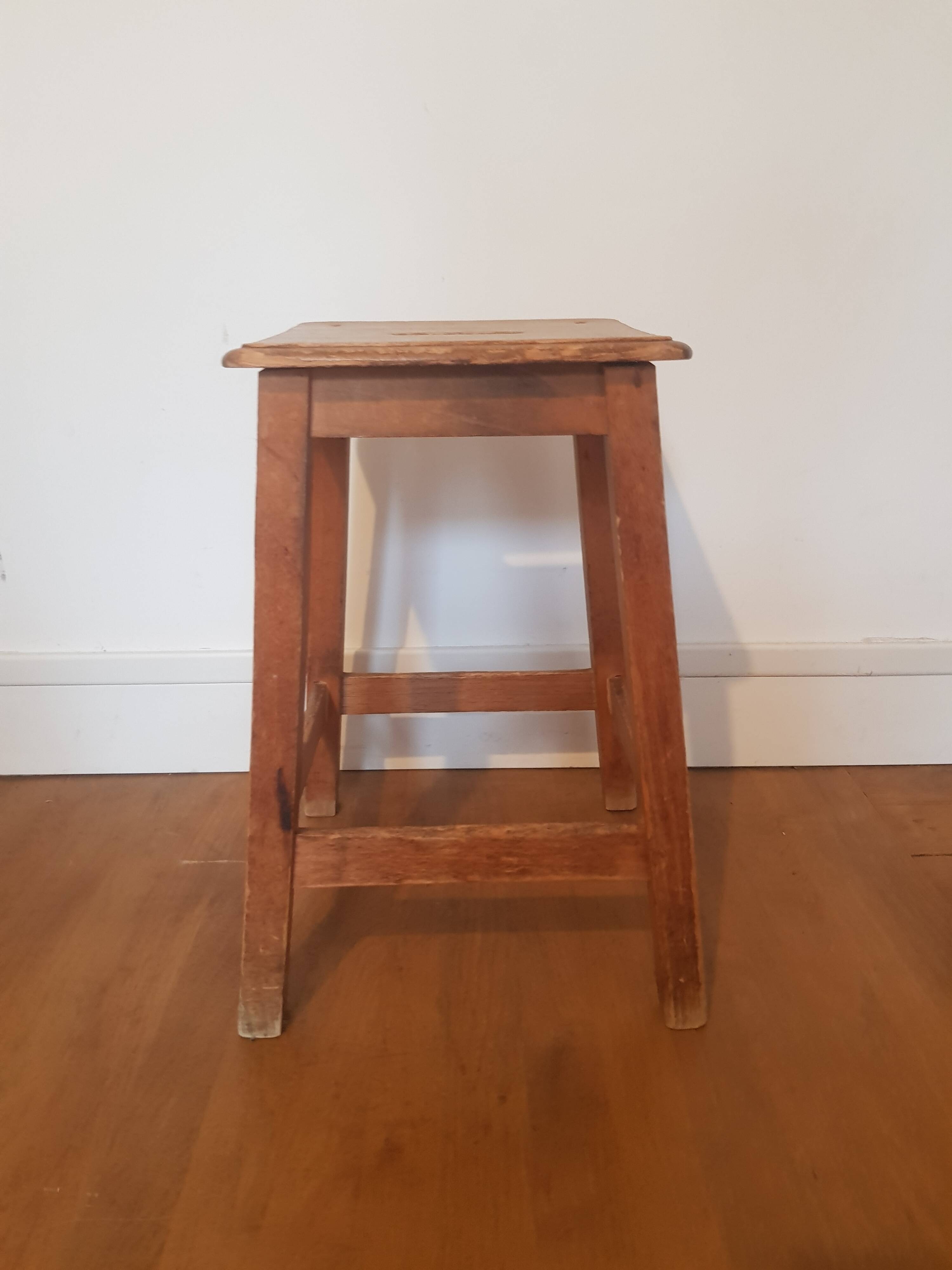 Vintage wooden stool