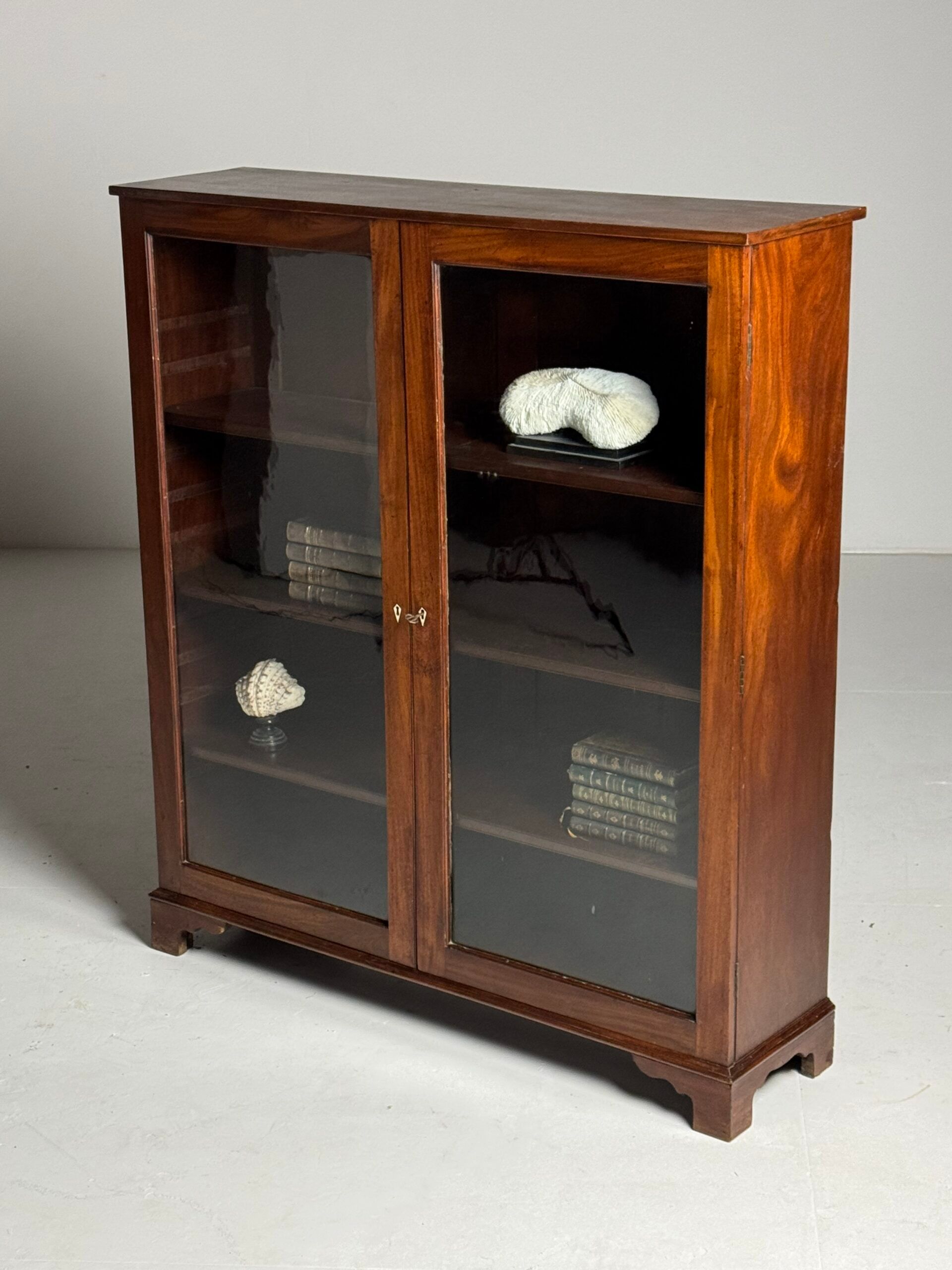 Mahogany display cabinet 19th century antique