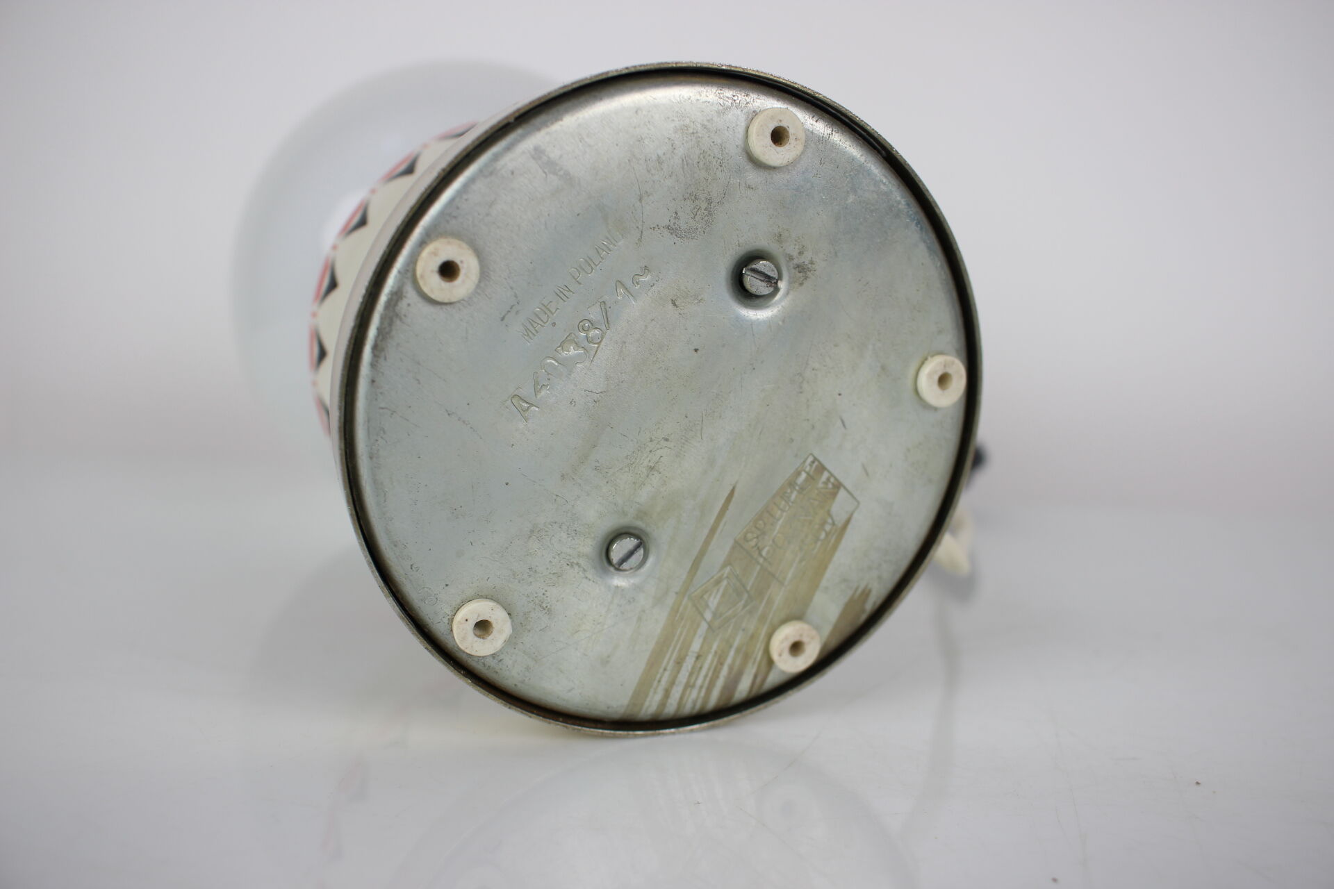 Lampe de table en porcelaine du milieu du siècle, années 1960.