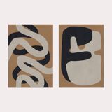 2 abstract art prints. A2 (42x59.4cm)