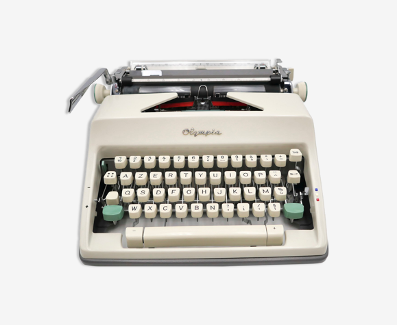 Machine à écrire Olympia SM9 beige révisée ruban neuf 1978