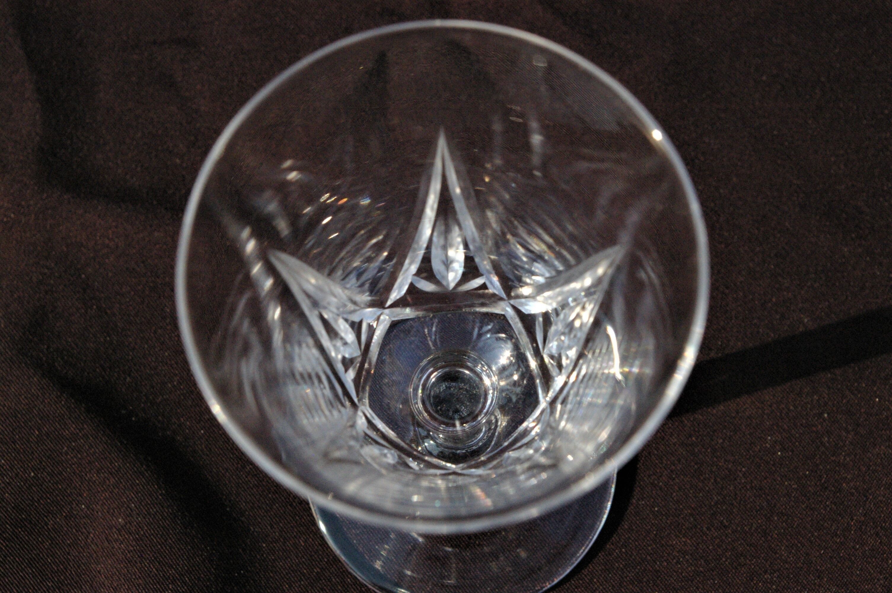 10 Porto Glasses Made of St Louis Crystal Cut Lassalle Model