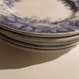 Assiettes dessert Sarreguemines modèle Jardinière XIXEME