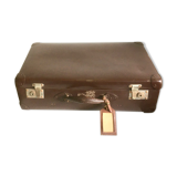 Old brown suitcase