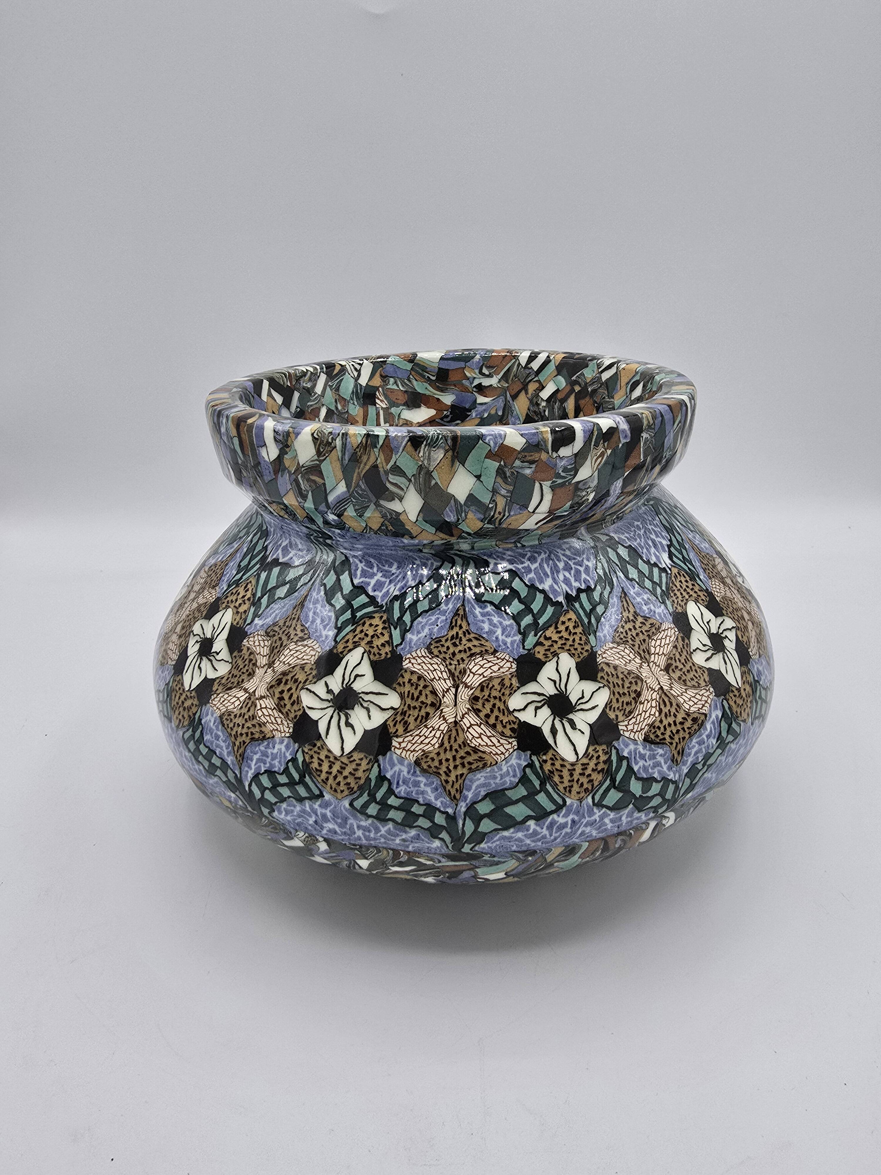 Jean Gerbino (1876-1966) Vallauris – Vase - Cache-pot  - 22 cm /  vers 1950