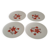 Set of 4 flat plates - Arzberg earthenware factory 1960/70