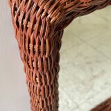 VINTAGE Rattan MIRROR