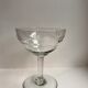 Lot of 8 crystal champagne glasses engraved 50/60 years