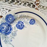 Composition of eight blue plates