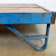 Large Blue Industrial Coffee Table Cart, 1960s