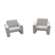 Fauteuils Artifort Série 691 en lainage blanc