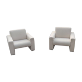 Fauteuils Artifort Série 691 en lainage blanc