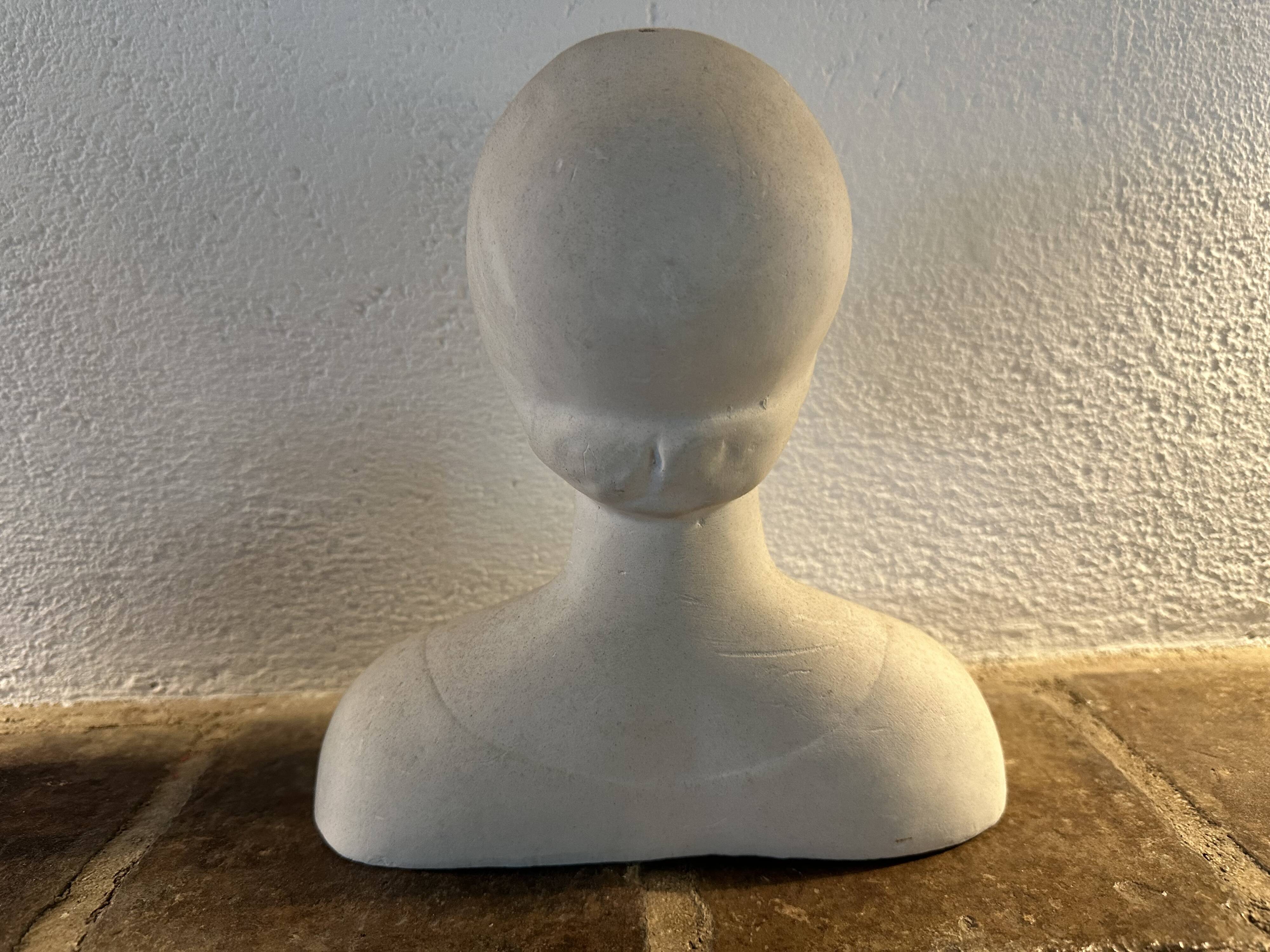 Buste en plâtre
