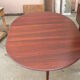 Table ronde scandinave palissandre à rallonge
