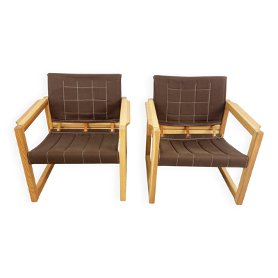 Paire de fauteuils Diana conçus par Karin Mobring pour Ikea, années 1980.