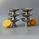 Ice cream cups, stainless steel dessert, 1970