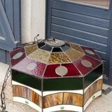 Art style stained glass suspension, diameter 58cm