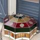 Art style stained glass suspension, diameter 58cm