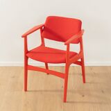 Fauteuil monochrome rouge des années 1960, Danemark
