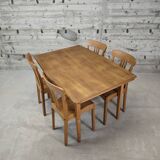 Vintage extendable dining table for 6/10 people