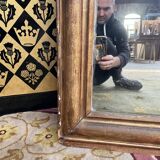 Louis Philippe period mirror with 19th leaf