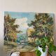 Oil on canvas mountain path