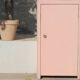 Small powder pink Parisian wardrobe