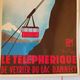 Poster Plaque Tole Painted Advertising "The Veyrier Cable Car of Lake D' Annecy"