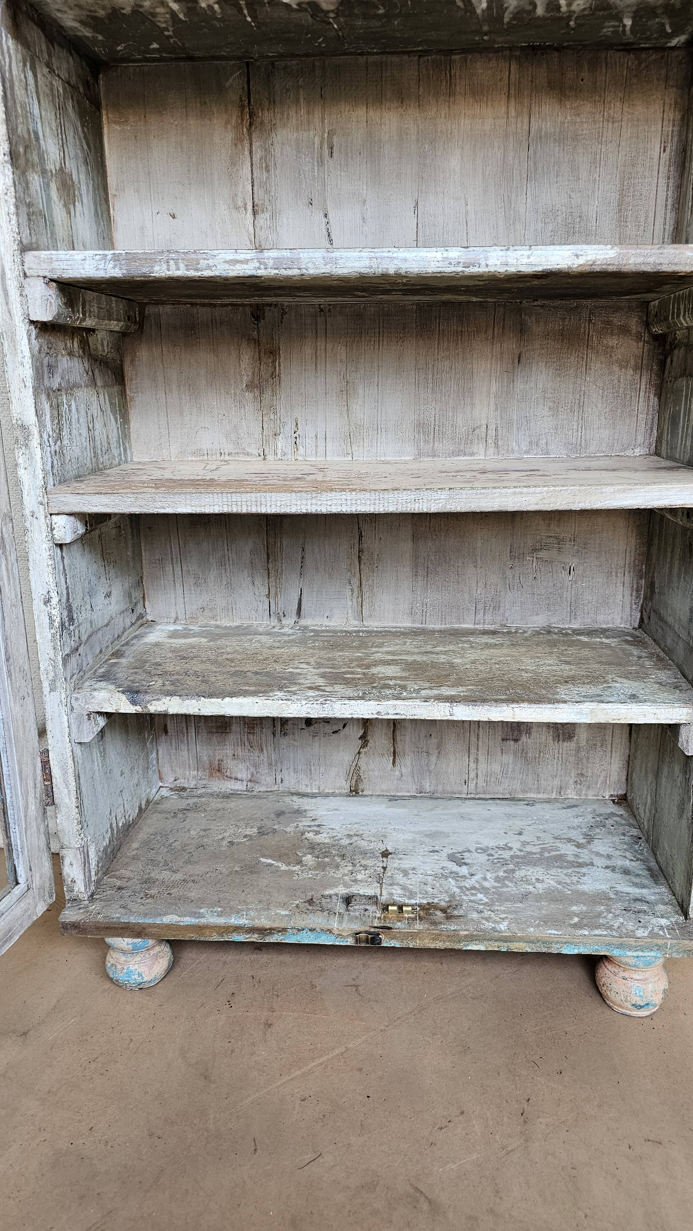 Old Burmese teak display case