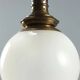 Vintage glass and brass pendant, Italy, 1950s