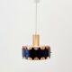 Mid Century Ceiling Light from VEB Metalldrücker Halle, Germany, 1960s