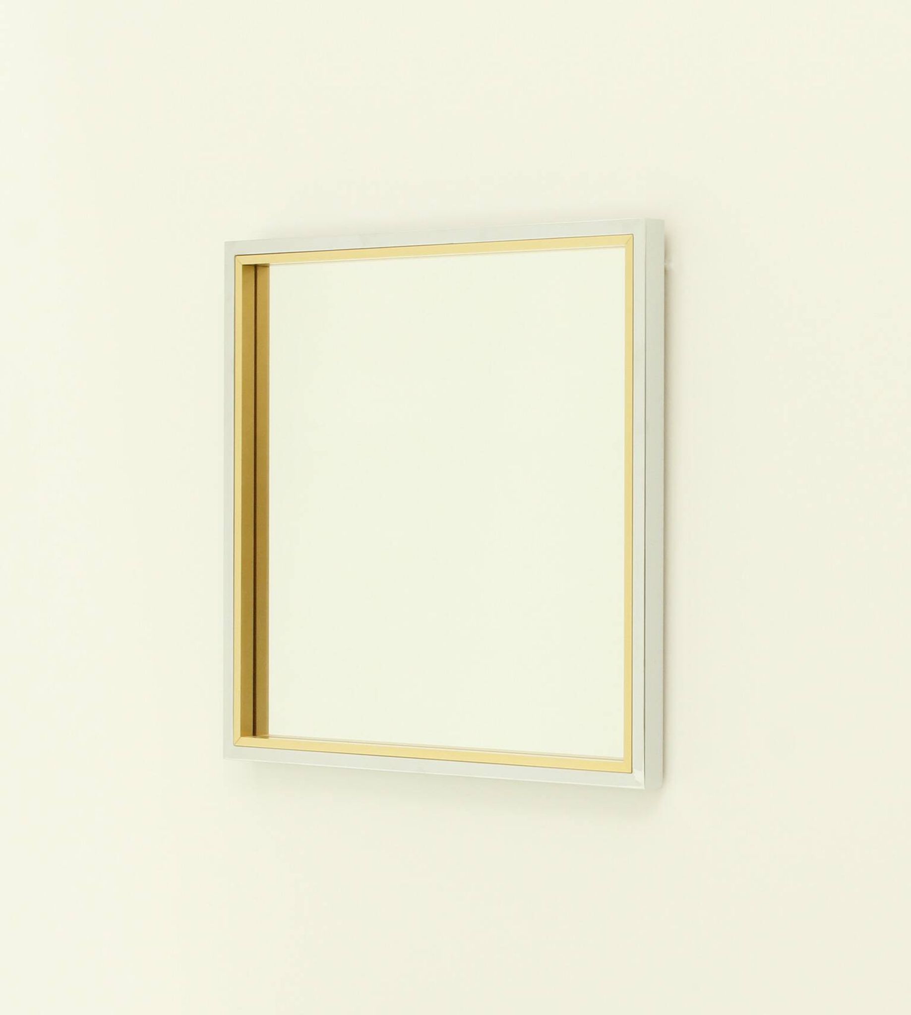 1970s Italian square wall mirror
