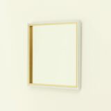 1970s Italian square wall mirror
