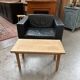 Solid oak side table