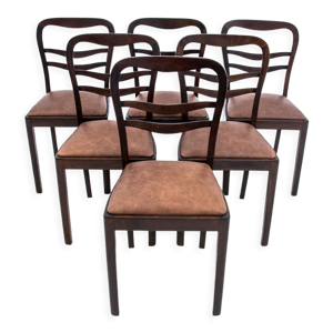 6 chaises art déco,