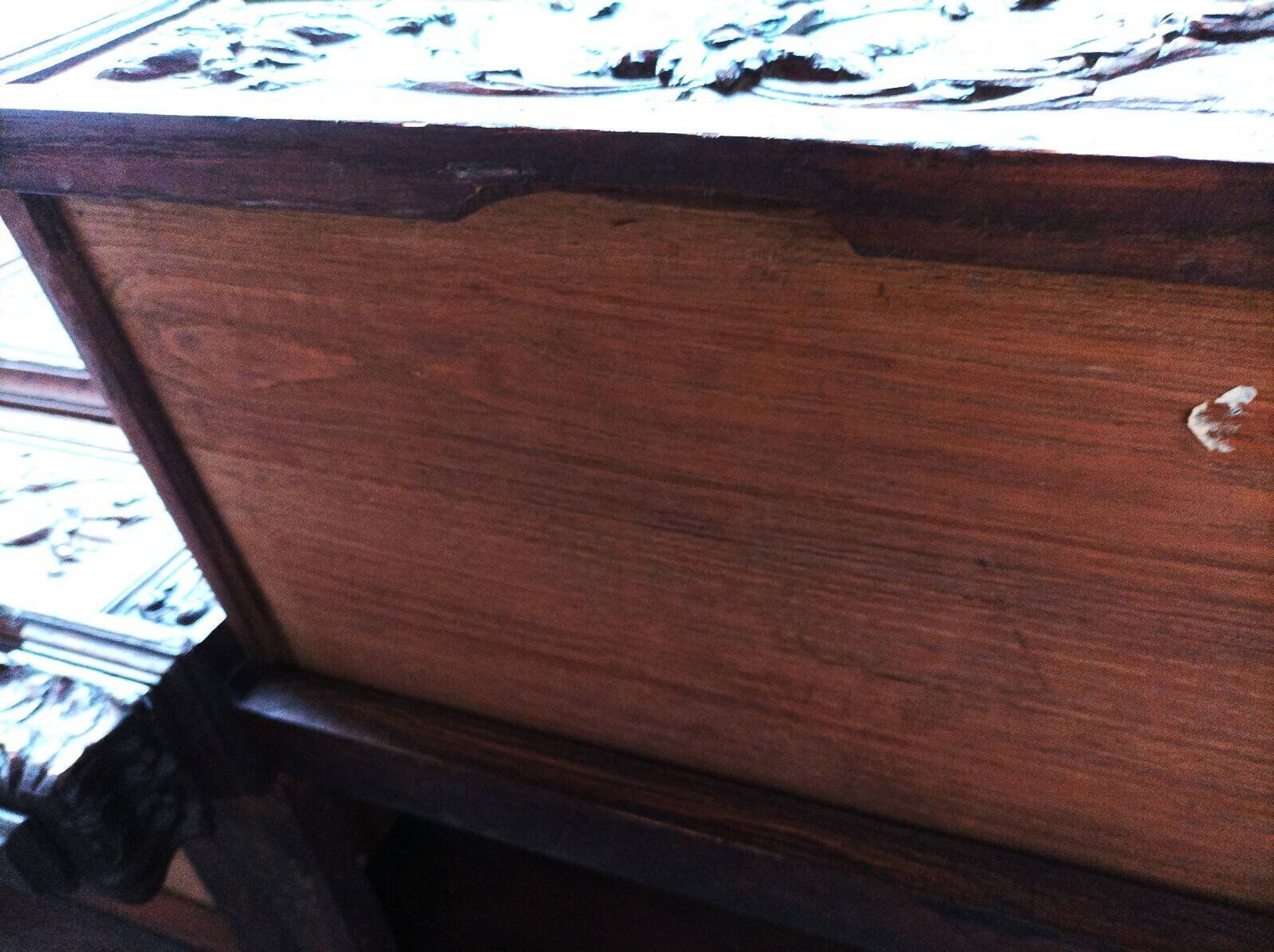 Renaissance oak carved buffet cabinet