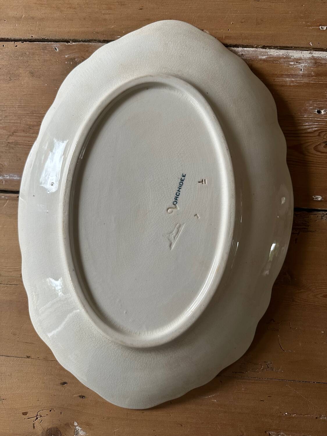 Petrus regout oval dish orchid model large