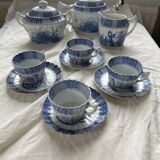 Antique tea service KG Lunéville late 19th century – Antique decoration – French earthenware