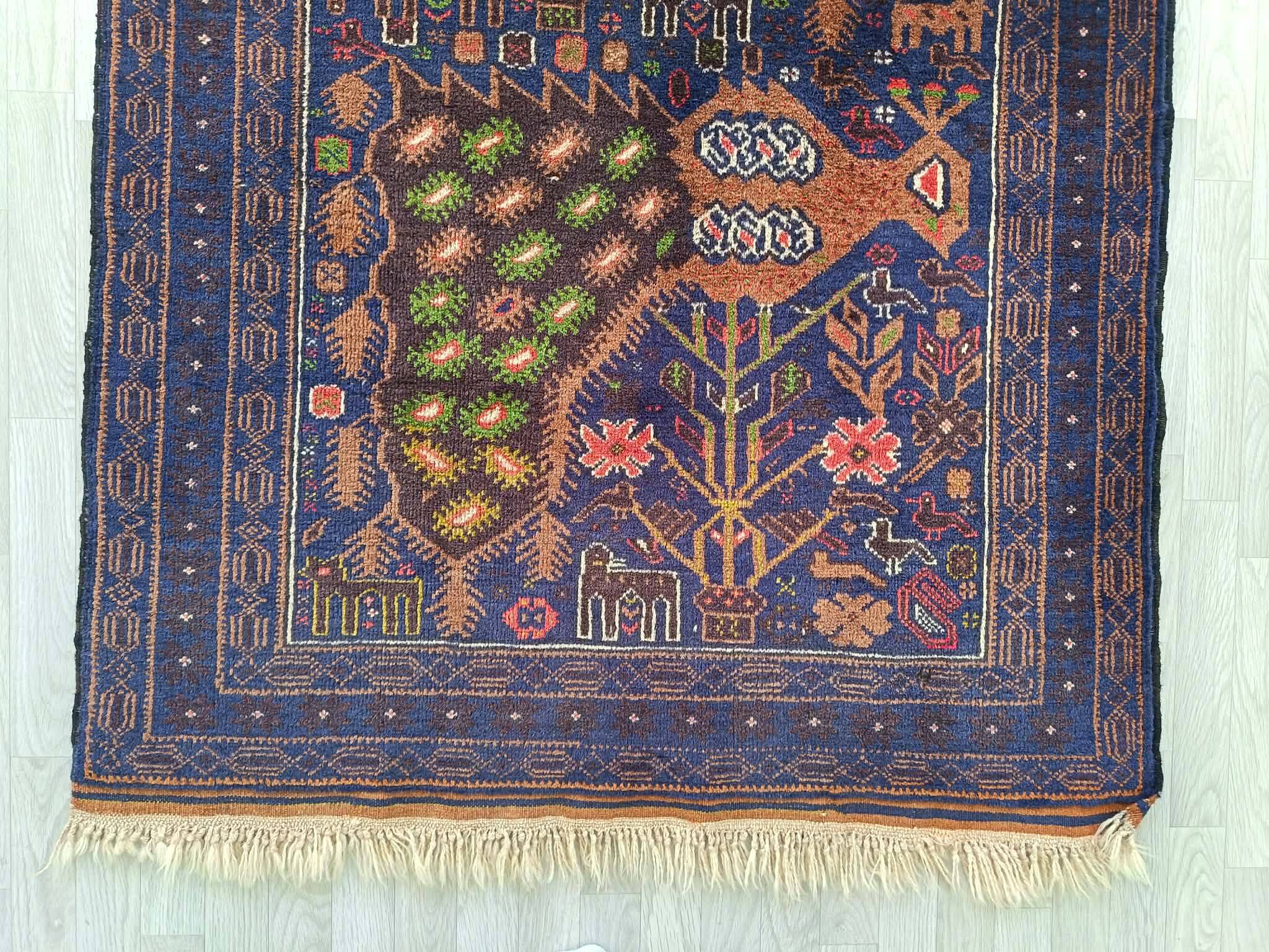 Handmade Afghan Belouch carpet