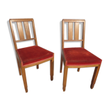 Paire de chaises art déco