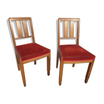 Paire de chaises art déco