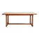Rustic patinated solid pine coffee table.