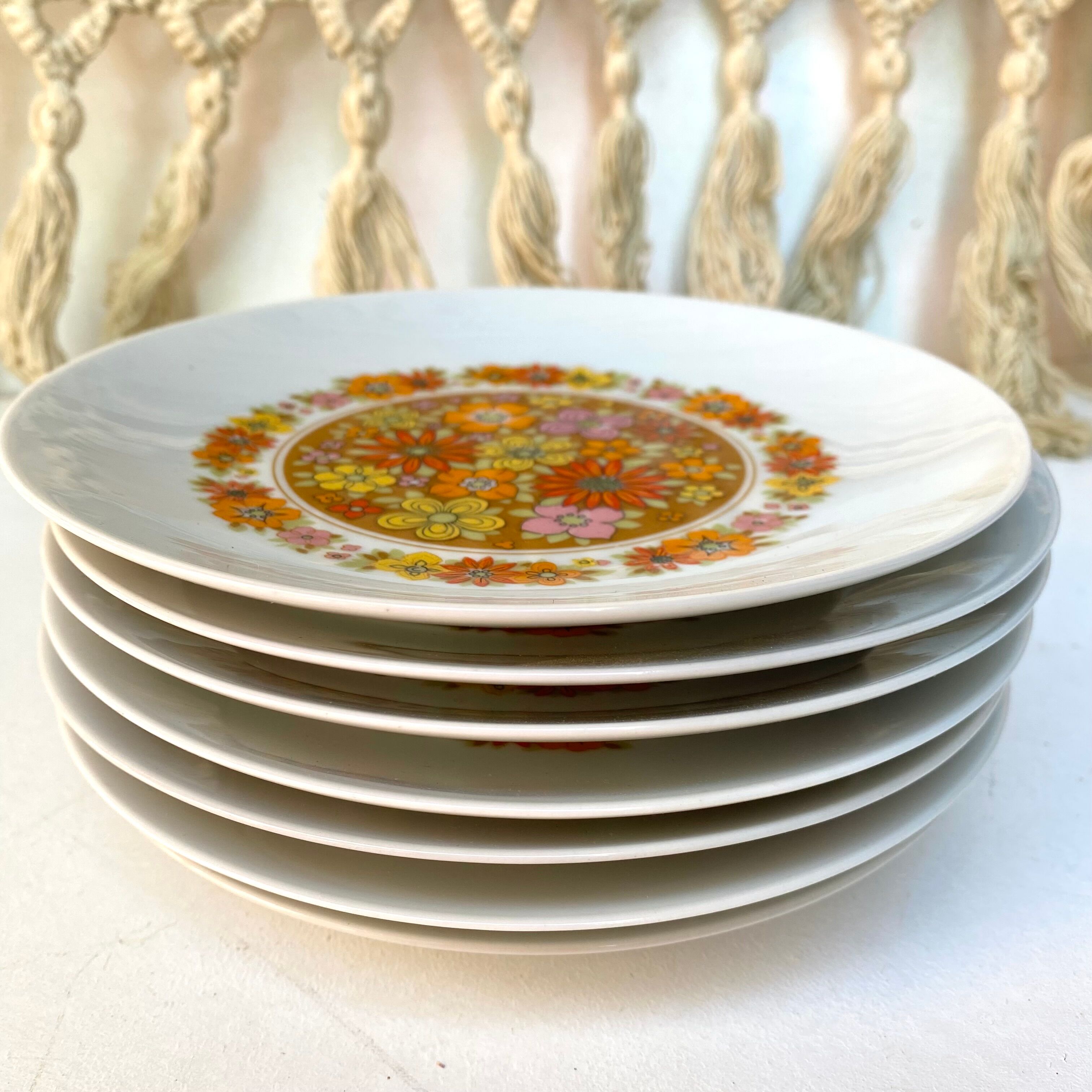 Vintage dessert plates made of bavaria Germany porcelain